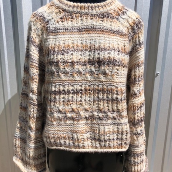 Women's Universal Thread Pull Over Cable Knit Sweater M - Picture 3 of 16
